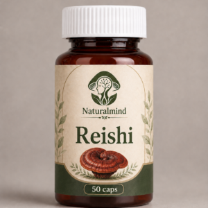 Reishi en cápsulas Ganoderma lucidum Natural Mind Colombia